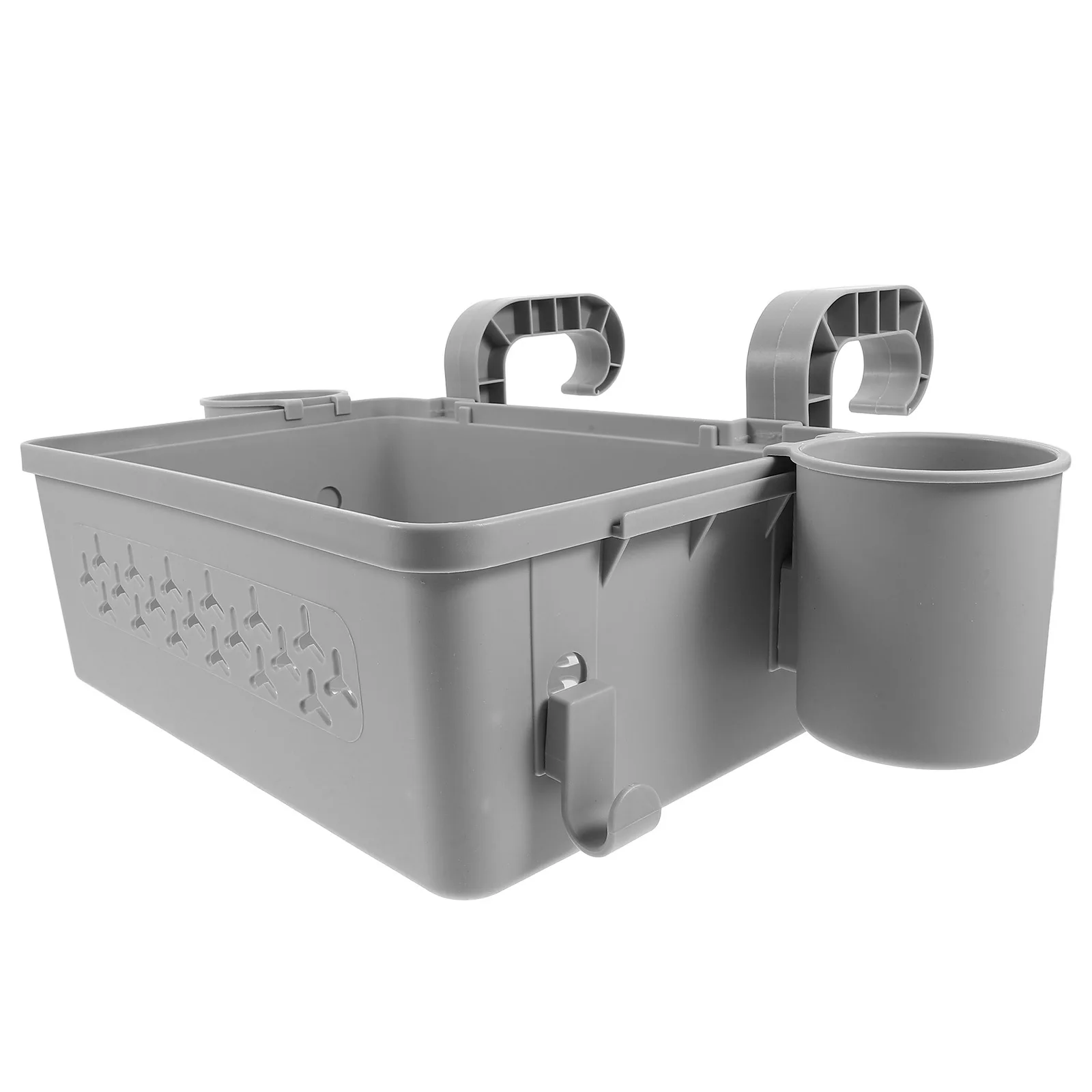 

1Set Detachable Pool Storage Basket Stylish Hanging Container for Towels and Essentials Outdoor Poolside Organization Solution