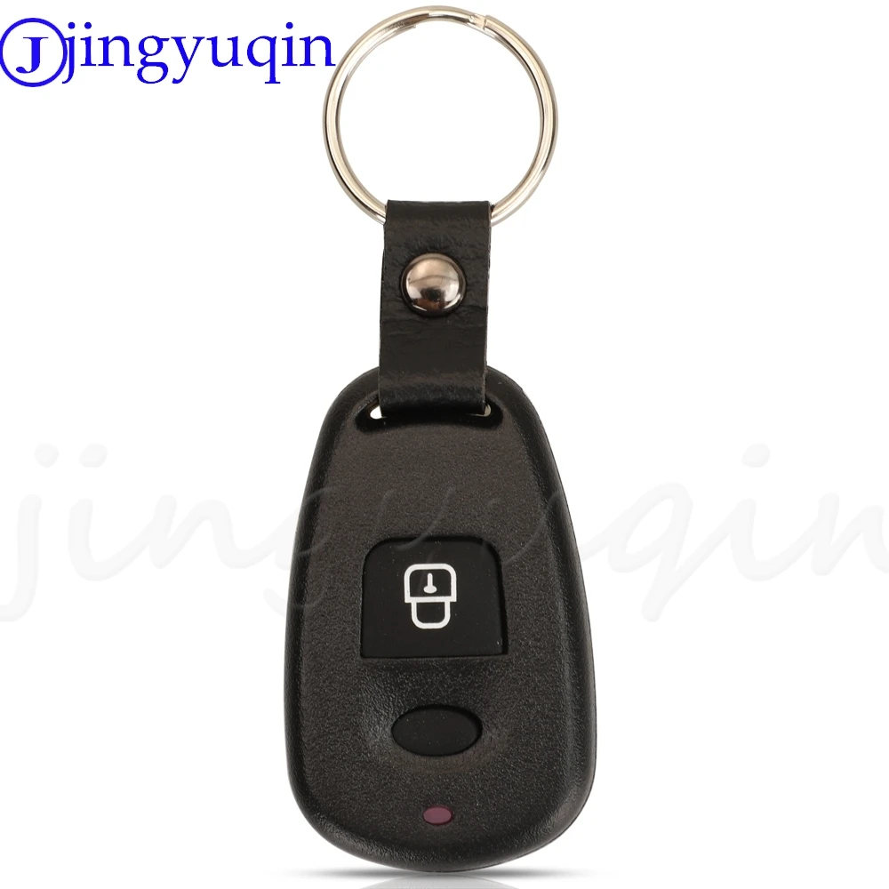 Jingyuqin 1 Buttons Remote Car Key Case Shell For Hyundai Elantra Sonata Santa For Kia Carens