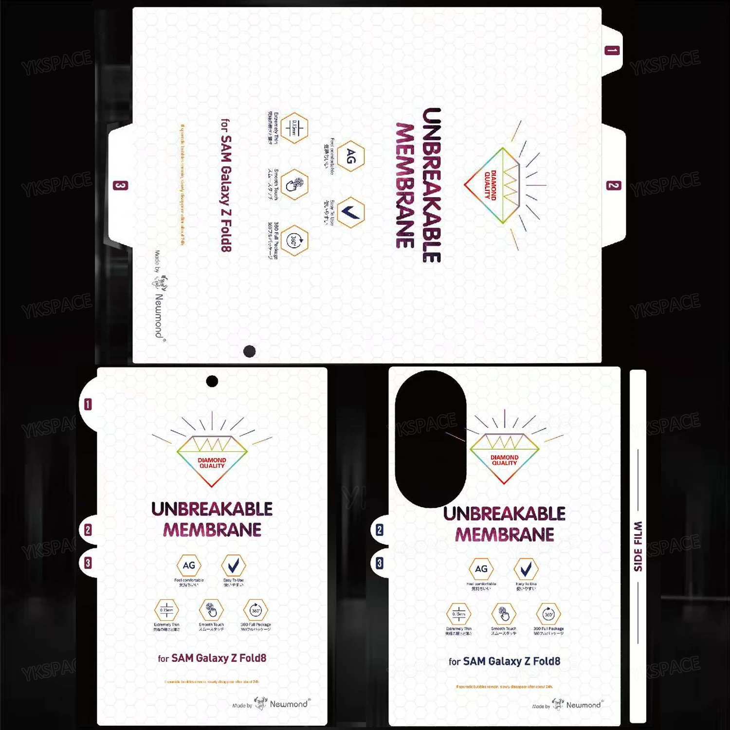 Soft Frosted Matte Transparent Hydrogel Film For Samsung Galaxy Z Fold 8 Zfold8 Ultra Front Back HD Clear TPU Screen Protector