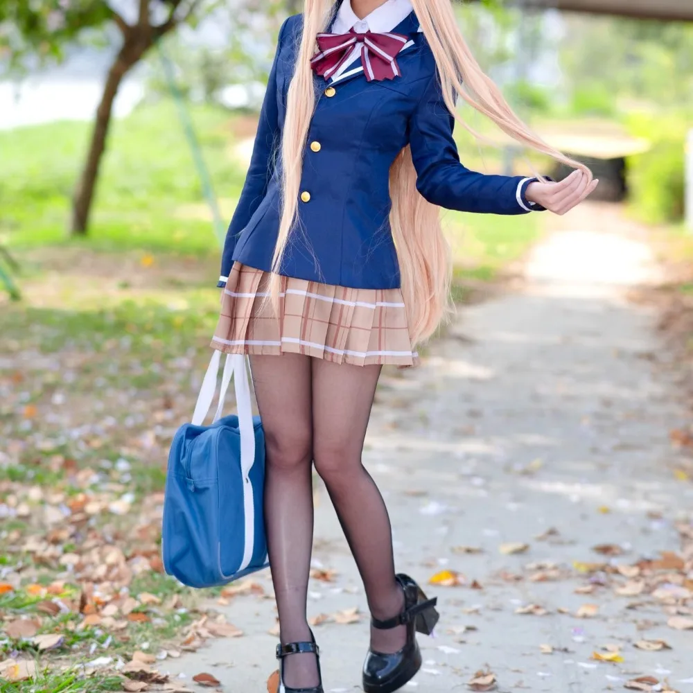 The Angel Next Door Spoils Me Rotten Mahiru Shiina JK Uniform Cosplay Costume Full Set Amane Itsuki Halloween Comic Con Outfit view 6