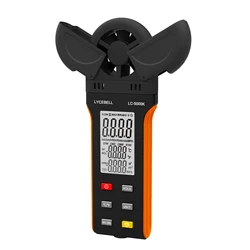 Handheld Anemometer 5000K Wind Speed Meter 0.30-30.00 m/s,Temp & Humidity Display, Data Hold, for Outdoor Sports Flying RC Plane
