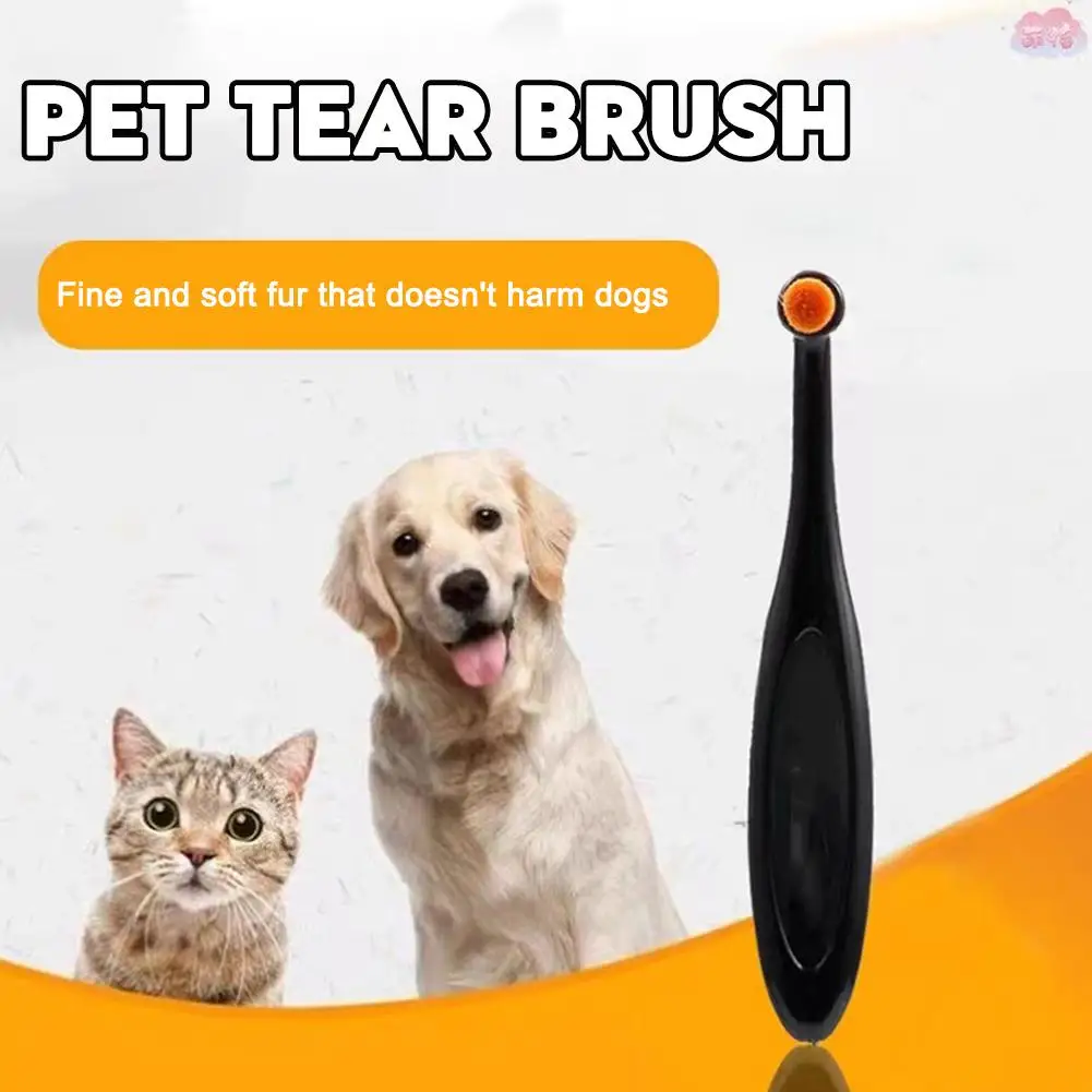 Pet Tear Stain Remover Brush Soft Comfortable Washable Pet Superfine Comb Grooming Fiber E8v5