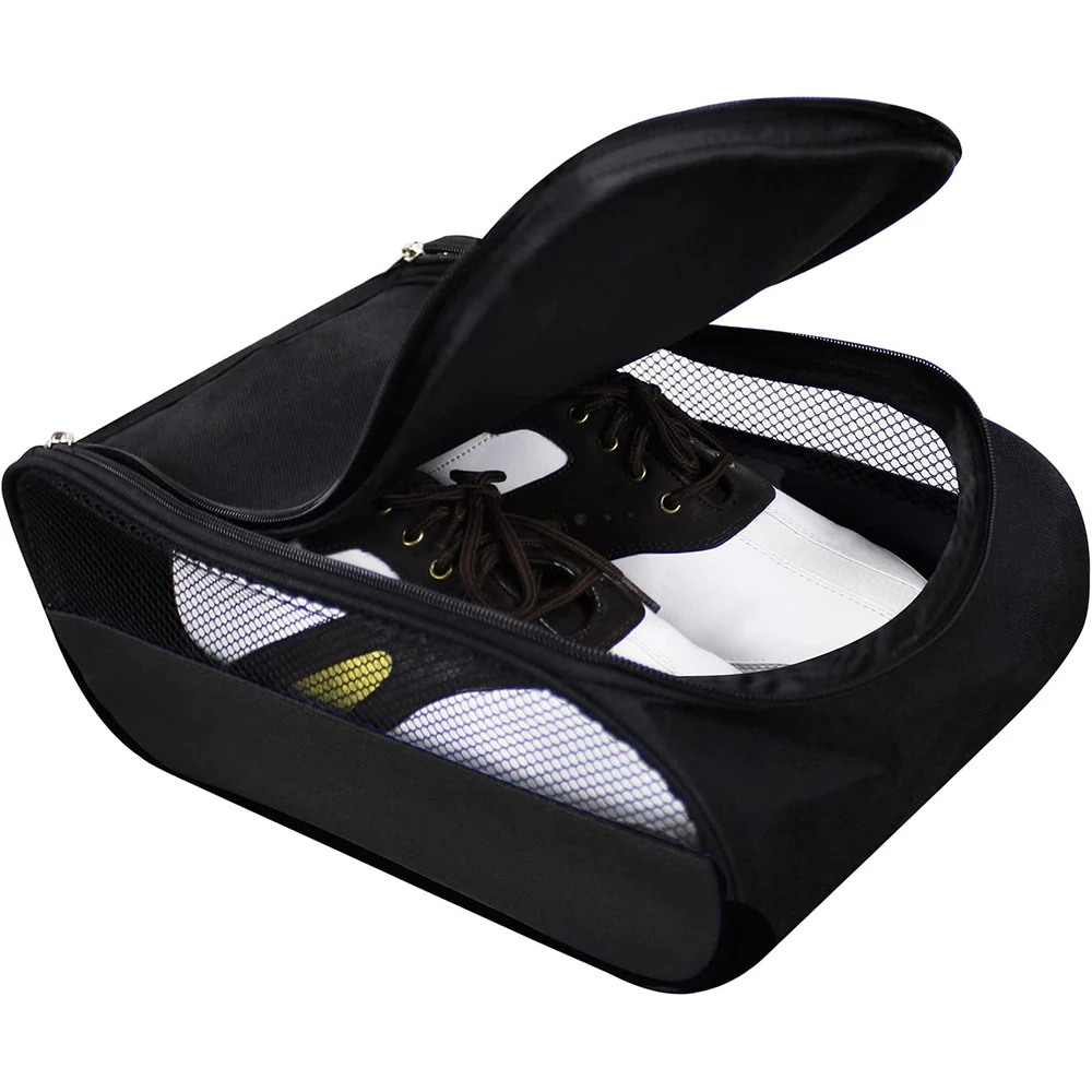 

Scott Edward Portable Golf Shoe Bag Outdoor Travel Zippered Waterproof&Breathable Carrier Bags for Men and Women