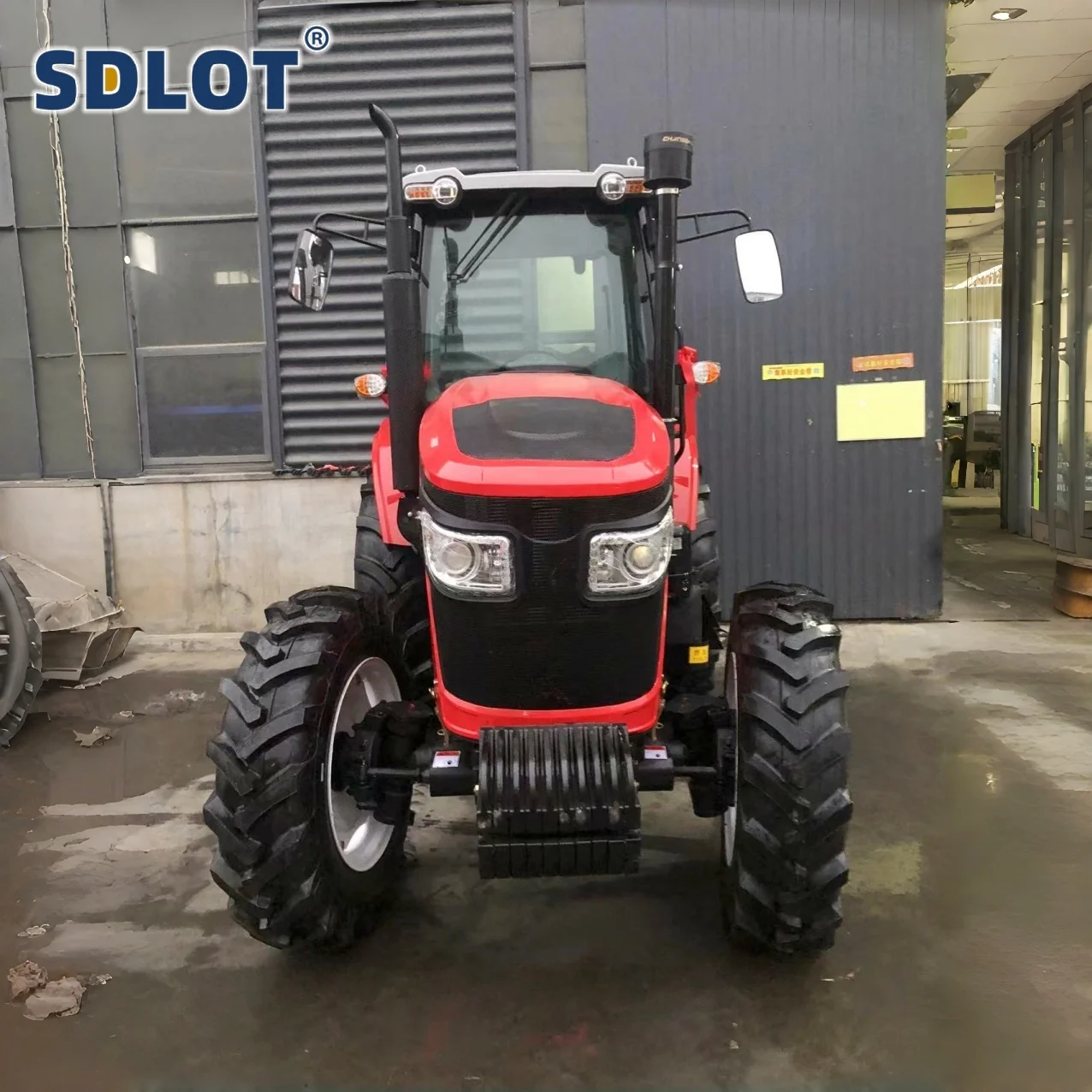 Customized 140HP Heavy Duty 4WD Wheeled All-terrain Euro5 Diesel Tractor with Cabin Agricultural Multifunctional Machinery