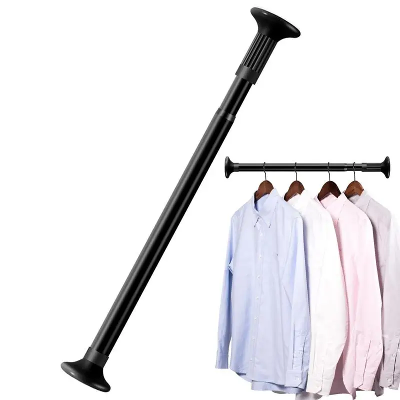 Curtain Rod Spring Loaded Bathroom Balcony Shower Extendable Telescopic Poles Hanger Rods Holder for Curtains