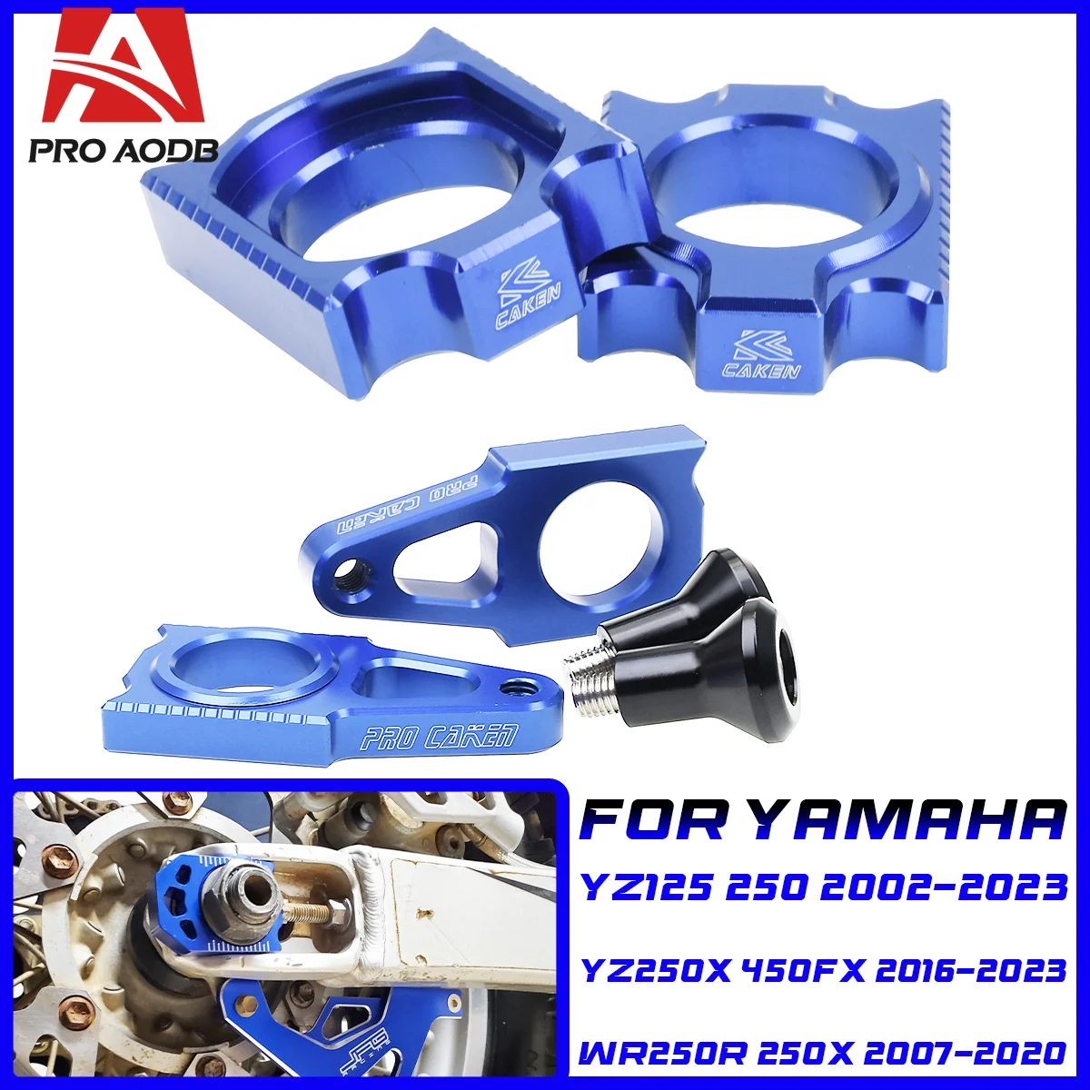 

Для мотоцикла Yamaha, блоки задней оси, цепь 2002-2023 YZ 125 250 250F 450F 250FX 450FX 125X 250X WR250F WR450F YZ250FX YZ450FX