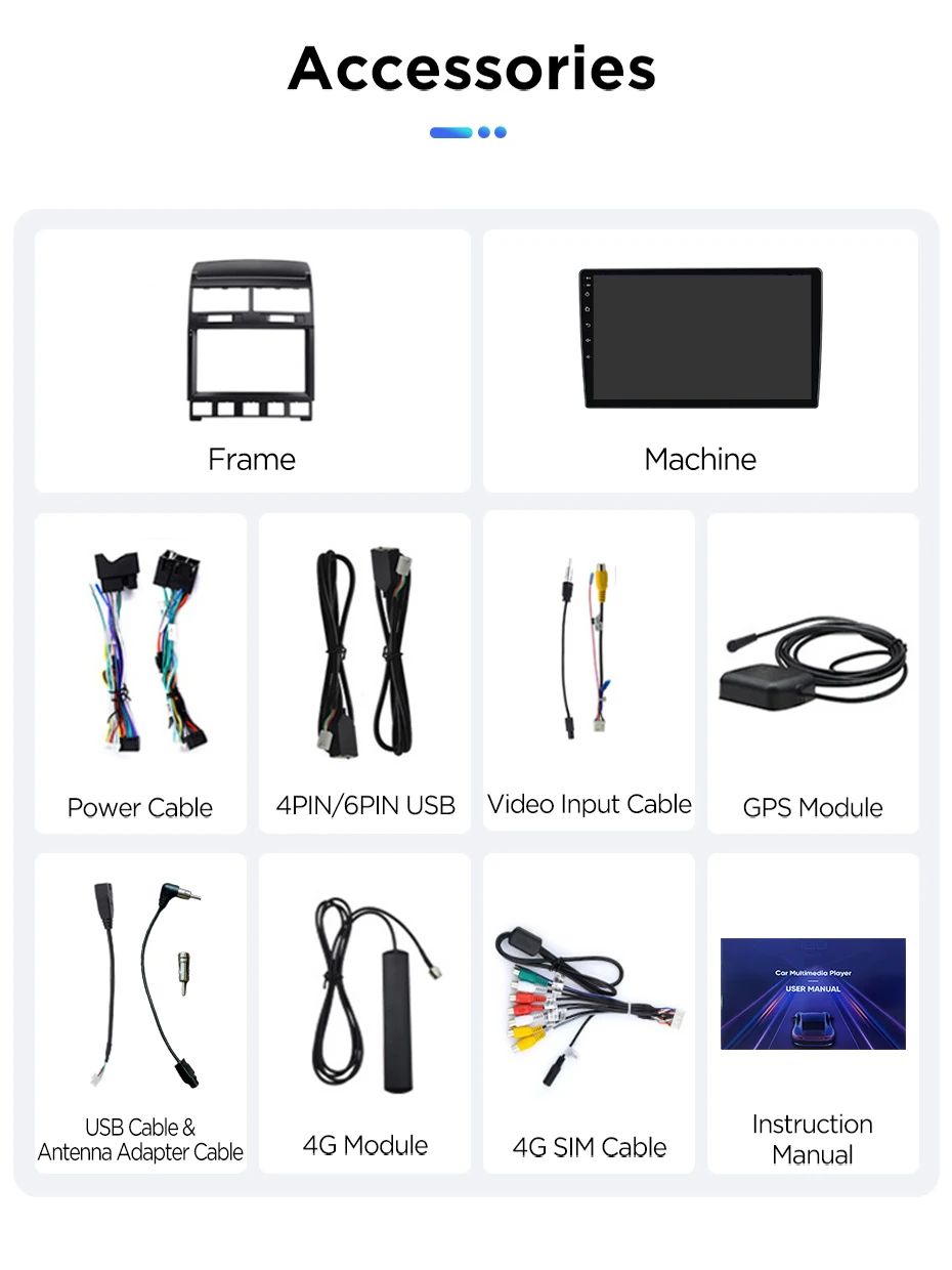 Junsun Autoradio für VW Volkswagen Touareg 2002 2003 - 2010 CarPlay Android Auto FM RDS DSP BT GPS Navi SWC HD IPS Touchscreen Plug & Play Multimedia-Player Freisprecheinrichtung Original-Autostil-Haupteinheit – Detail 24