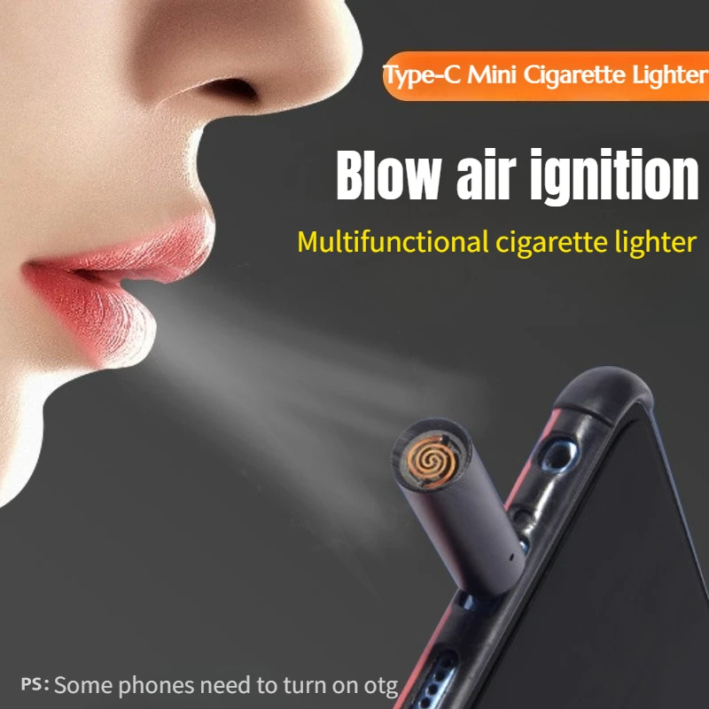 

Newest Mini Smoke Lighting Artifact Can Be Used on The Plane for Convenient Lighter USB Windproof Tungsten Wire Wireless Igniter