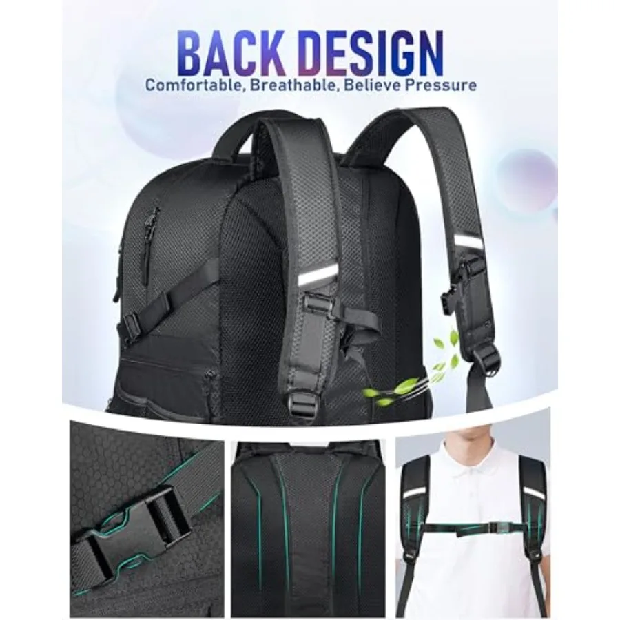 Bowling Ball Bag, Single Bowling Backpack with Shoe Totes Bag Up to Size 16, Padded Ball Holder Bag, Accessories Gifts for Love view 5