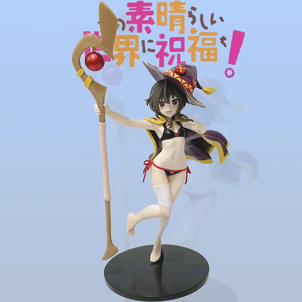 Gottes Segen für diese wunderbare Welt Anime-Figur Megumin Niedlicher Badeanzug Actionfigur PVC-Modell Puppe Spielzeug