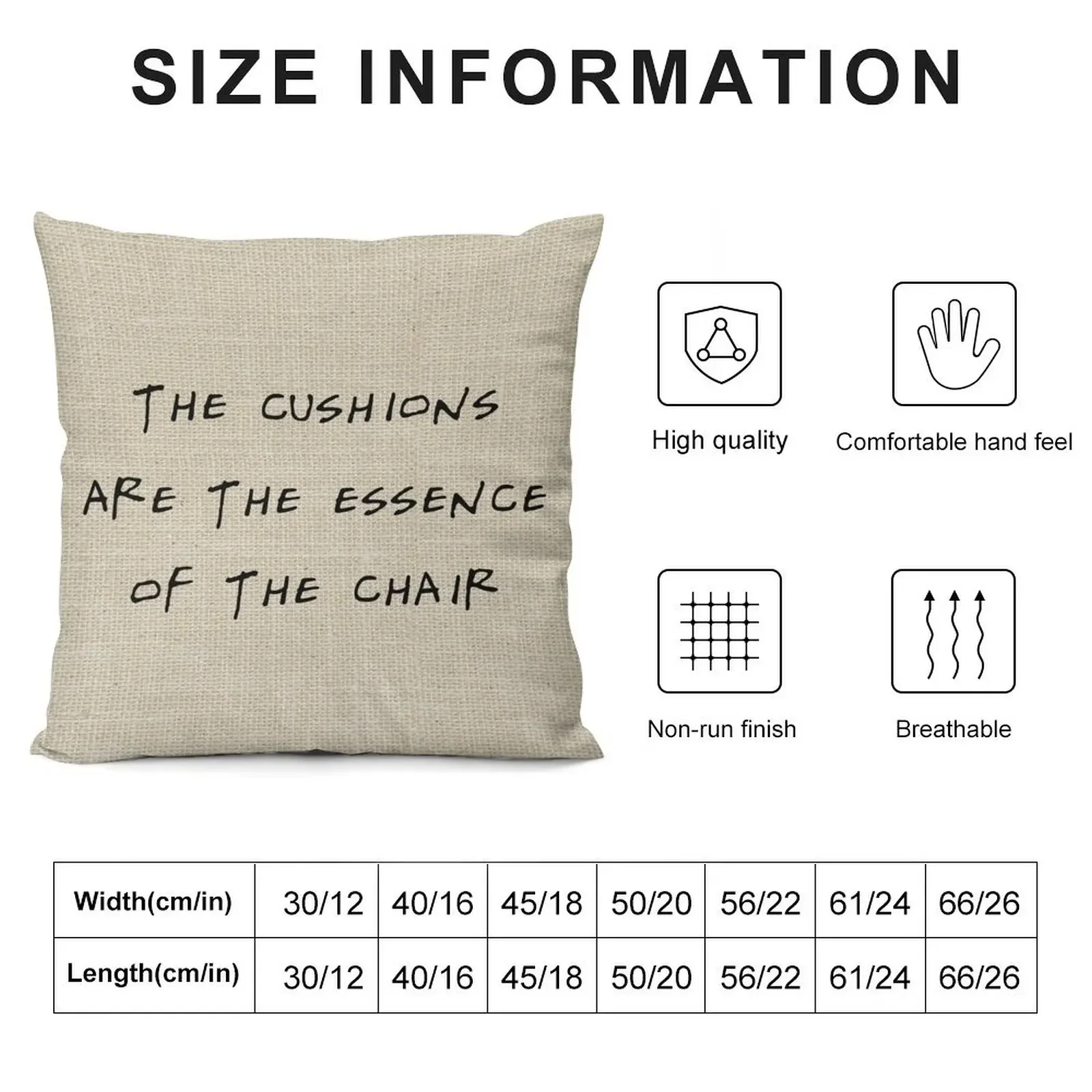 The Cushions are the Essence of the Chair Throw Pillow Pillowcases pillow cover christmas pillow