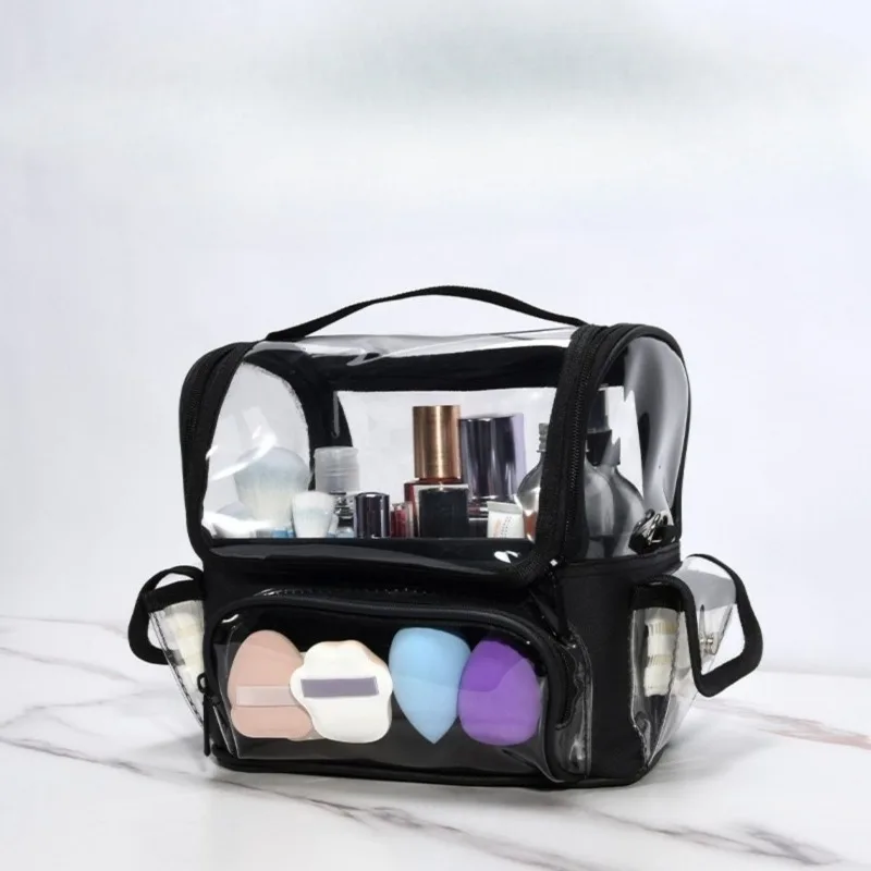 Cosmetic Makeup Tools Bag Large Capacity Makeup Brush Holder Travel Makeup Artist Bag Waterproof Cosmetic Organizer with Divider