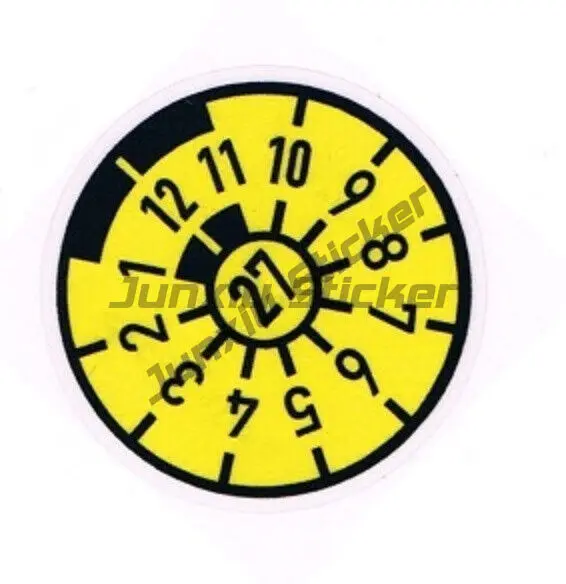 

STICKER BADGE - GERMAN NUMBER PLATE SEAL - 2027