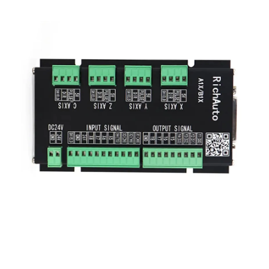 RichAuto DSP A11 A12 A15 A18 3-axis/4-axis USB controller wiring board English version for CNC router