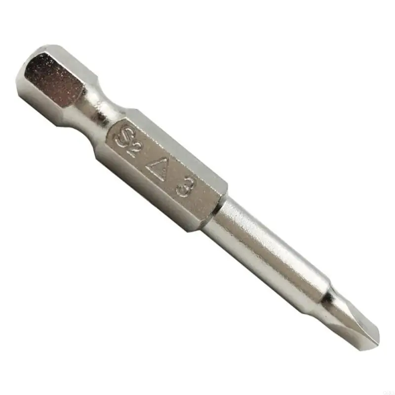 G6KA 50mm Steel Triangular Tip Screw Driver Bit 1/4 Shank for Triangle Screwdr