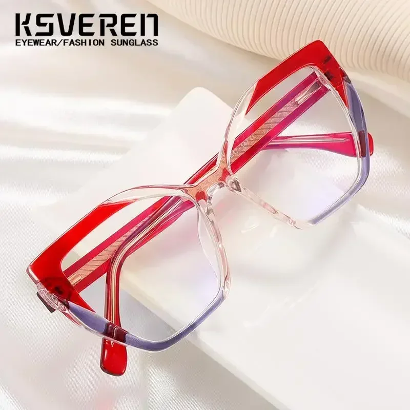 New Large Frame Photochromic Myopia Glasses Women Cat Eye Spring Leg Nearsighted Eyelasses With Diopter -0.75 -1.25 -4.5 -5.5
