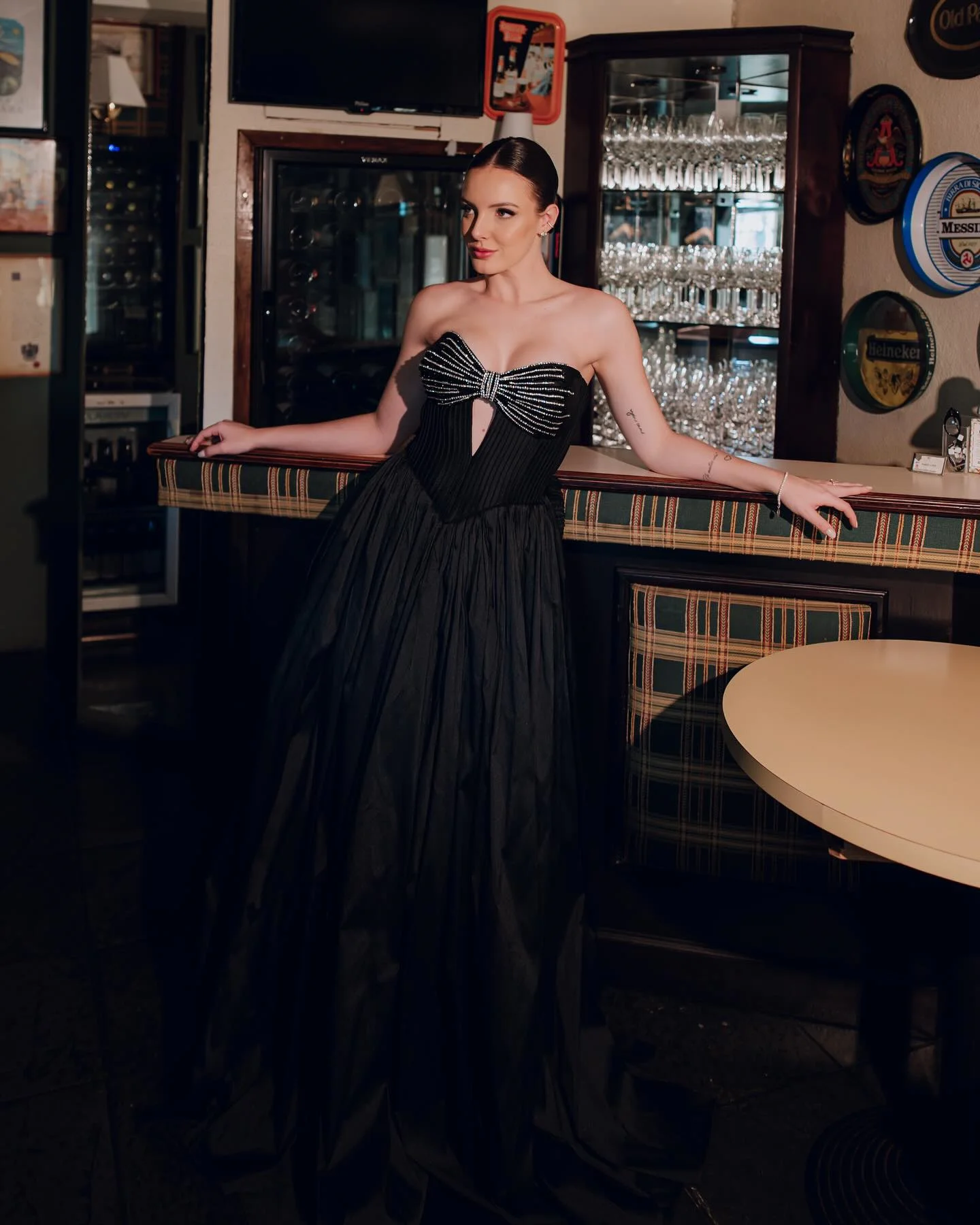 

Розово-черные вечерние платья трапециевидной формы с сердечком и бисером Vestidos de Novia для женщин знаменитостей, расшитые блестками платья для выпускного вечера по индивидуальному заказу