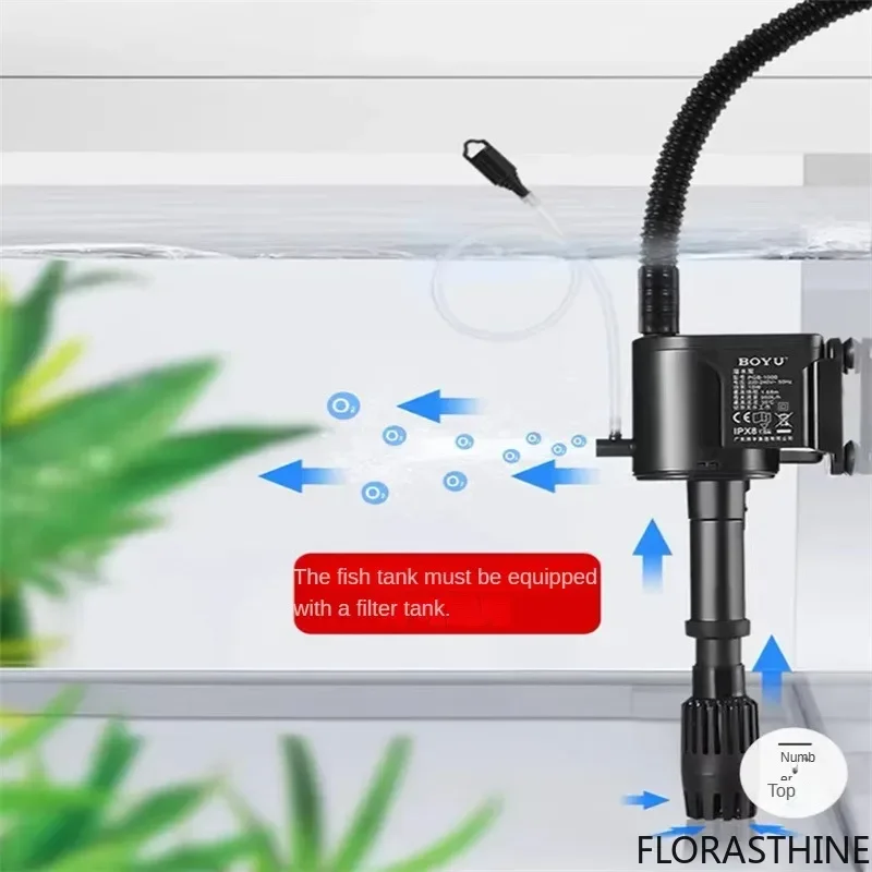 Boyu silent three in one fish tank oxygen filter one Filtration Machine Circulation Water Pump PGB-750 1000 1500 Water Pump