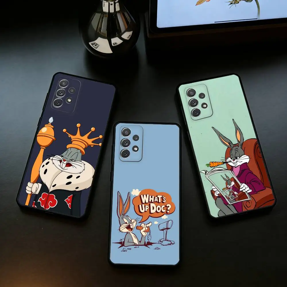 

Wabbit Big Chungus Phone Case For Samsung Galaxy A73,A72,A71,A70,A53,A52,A51,Soft Silicone Black Cover