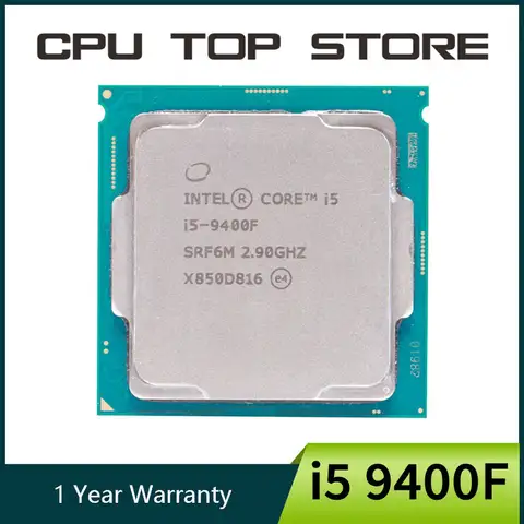 Procesador Intel Core i5 9400F 2,9 GHz 6 núcleos 65W CPU SRF6M/SRG0Z LGA 1151