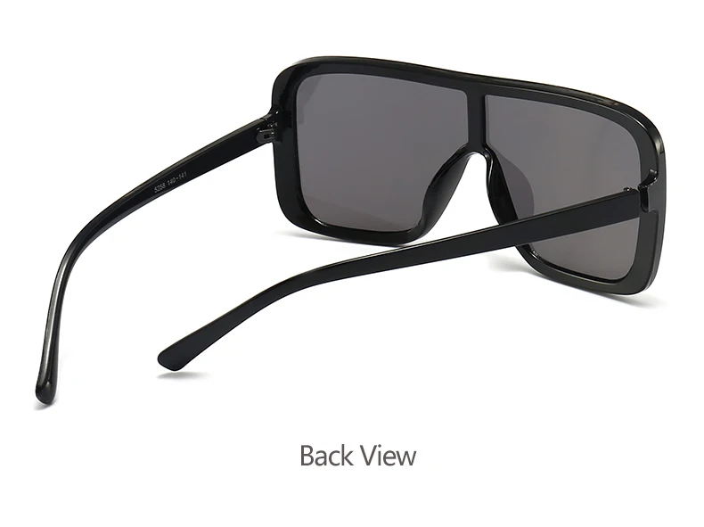 Einteilige Sonnenbrille mit großem Rahmen, Unisex, Gesichtsformungseffekt, UV400-Schutz, trendige und vielseitige Sonnenbrille 5258 – Detail 8