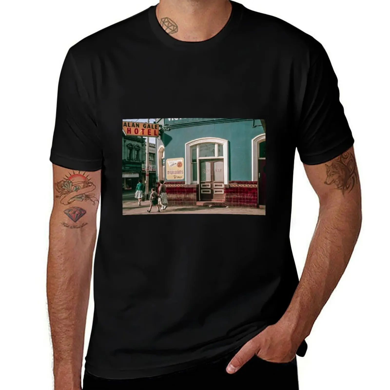 

Johnson St Collingwood 1960 T-Shirt man t shirt cotton high quality black cotton t-shirt plain for man package T-Shirt