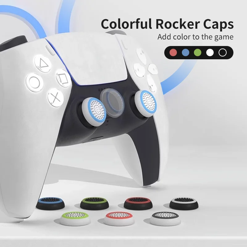 소프트 실리콘 엄지 조이스틱 그립 캡, PS5 PS4 스위치 프로 Xbox 컨트롤러 조이스틱 커버, 보호대 케이스