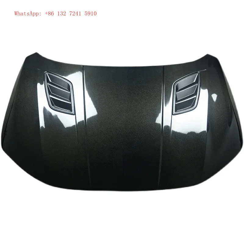 

High Performance H Style Carbon Fiber Front Engine Bonnet Vented Hood For 2022 2023 11Th Gen，Quality Assura