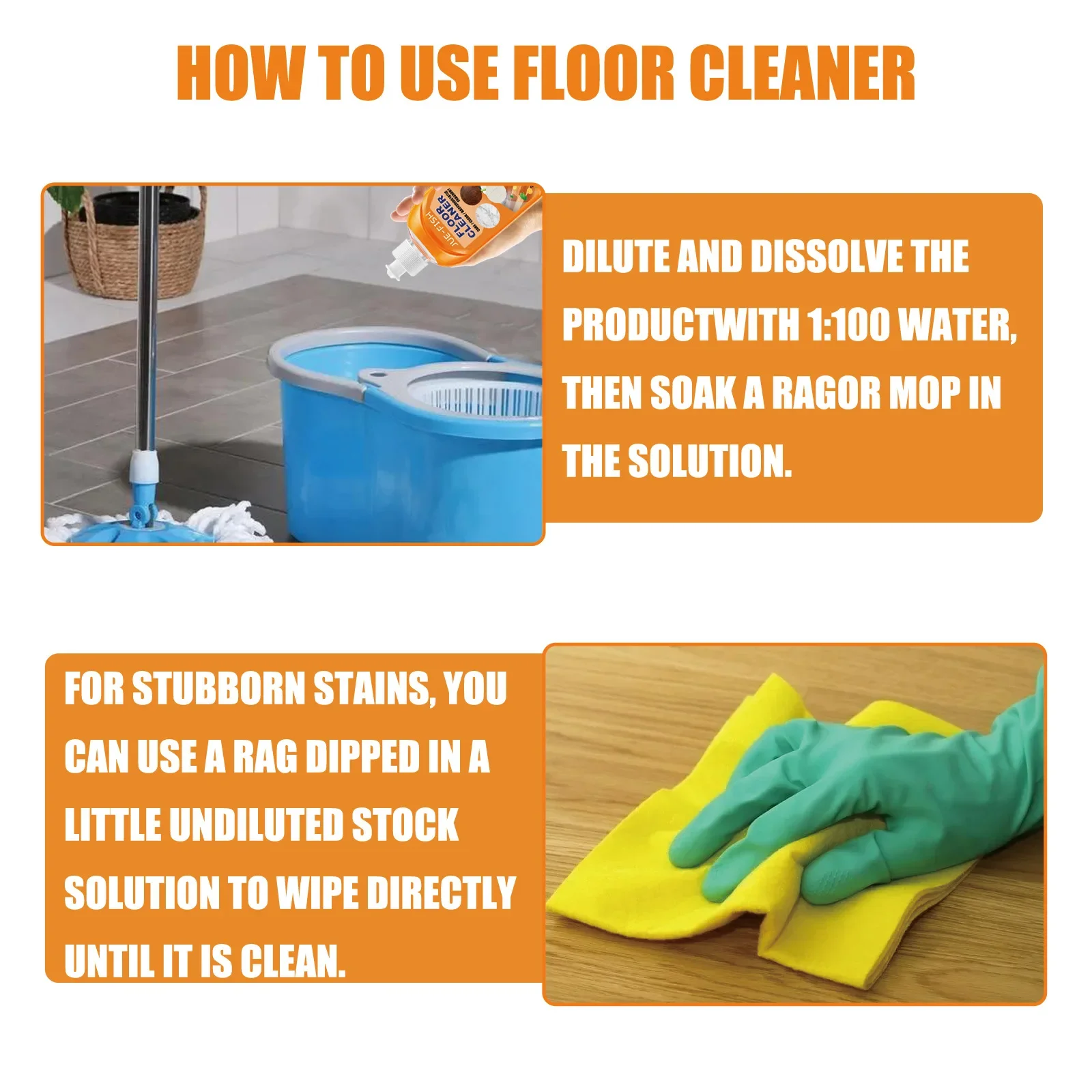 Powerful Floor Polish Agent Stain Dirty Removing Cleaning Wooden Floor Decontamination Renovating Ceramic Tiles Polishing Fluid