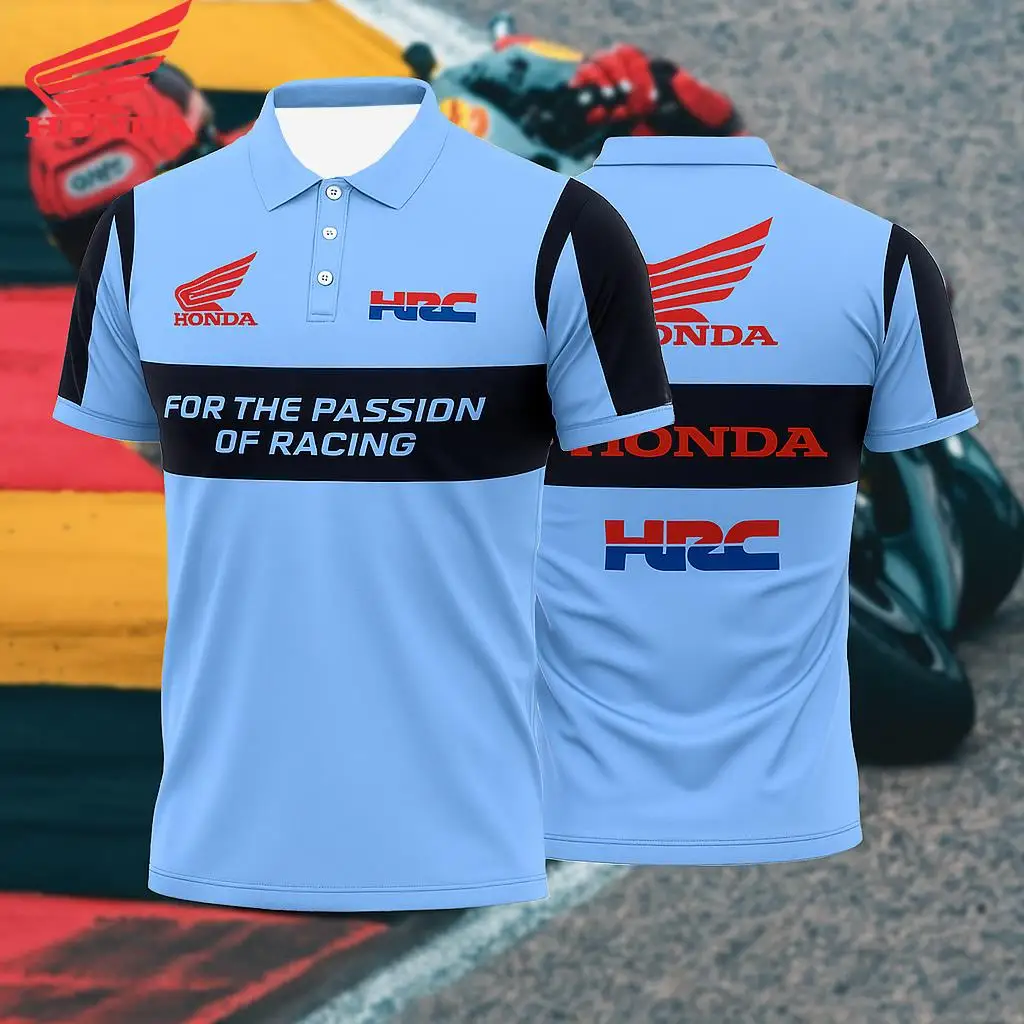 

Hot Selling Men’s Polo Shirt Featuring Honda HRC Motorcycle Racing Trend Suitable for Daily Outdoor Street Fashion