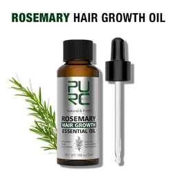 PURC Rosemary Oil for Hair Growth Men Women Scalp Treatment Anti Hair Loss Essential Fast Grow Oil Hair Care Beauty Health 50ml