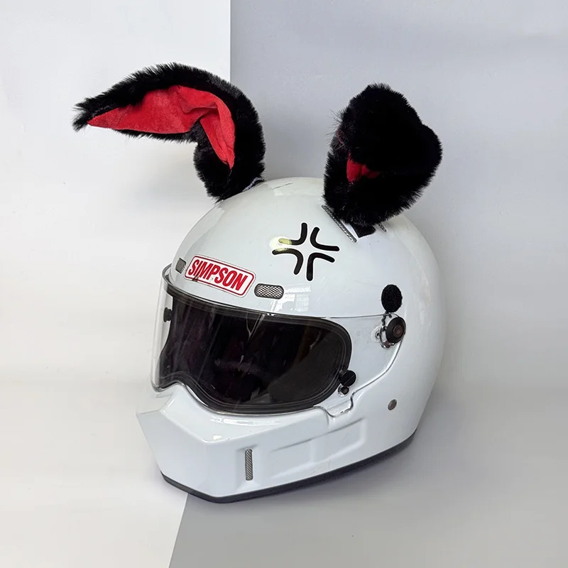 

Декоративные аксессуары для мотоциклетного шлема: милые кроличьи ушки, кролик-демон, украшения для шлема.