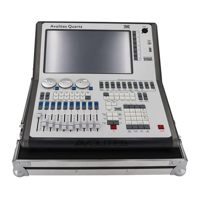 Quartz Tiger Touch Titan Lighting Console V11.3 V9.1 Switchable 2048CH DMX Controller With UPS & 14.1