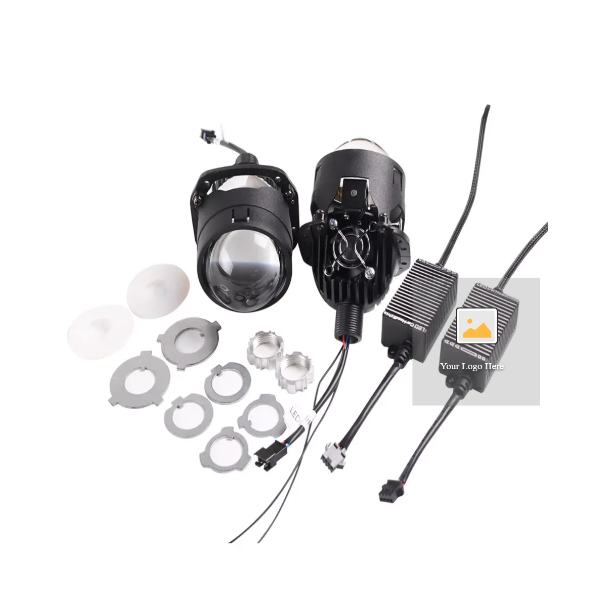 

S8 2.5 inch 45W 5500k bi led projector lens headlight for motorcycle bi-led projector lens headlight led headlight for car