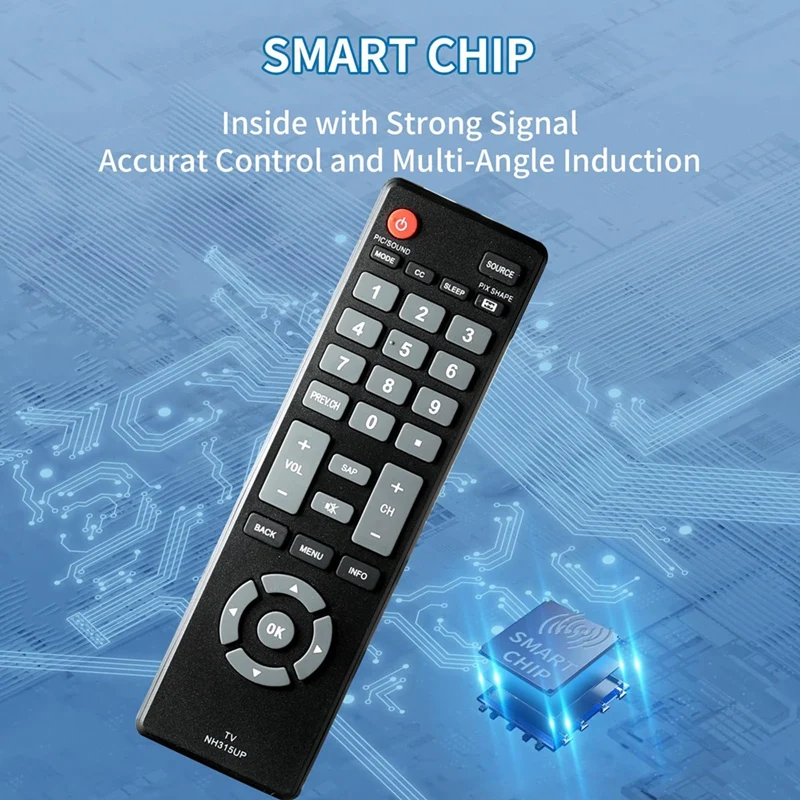 Universal TV Remote Control For Sanyo LCD LED HDTV, Compatible With Multiple Models Including NH315UP