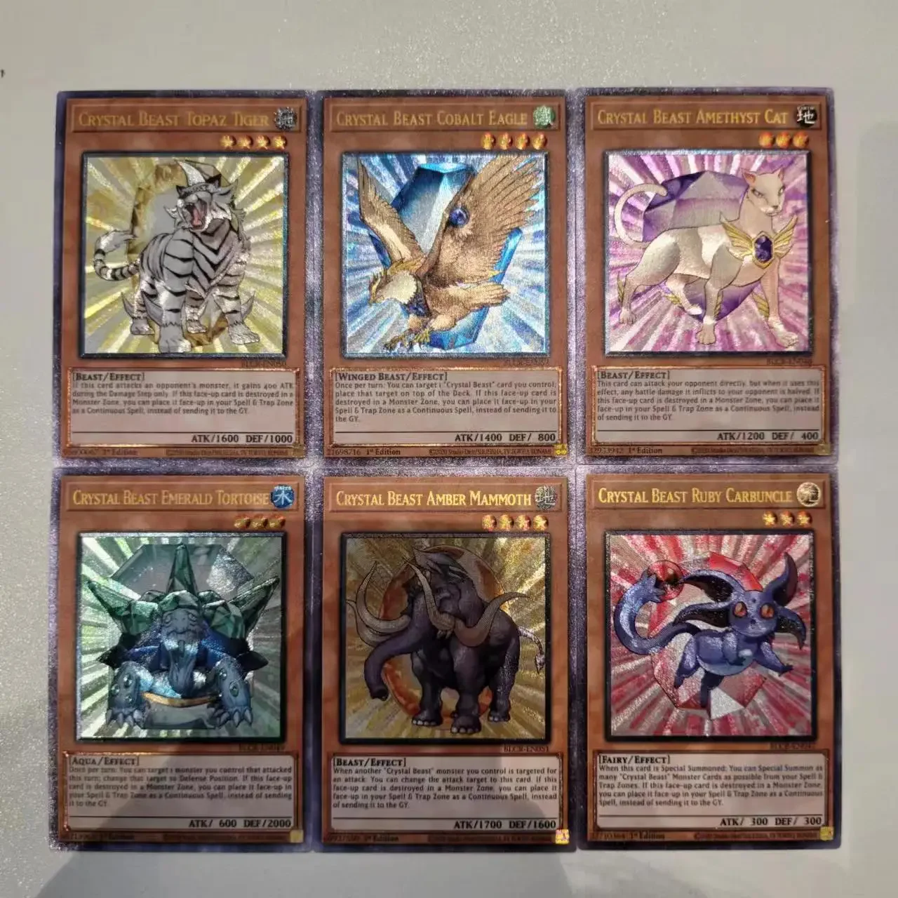 Yu-Gi-Oh UR BLCR Series/ CRYSTAL BEAST  Series Children's Gift Collectible Card Toys (Not Original)