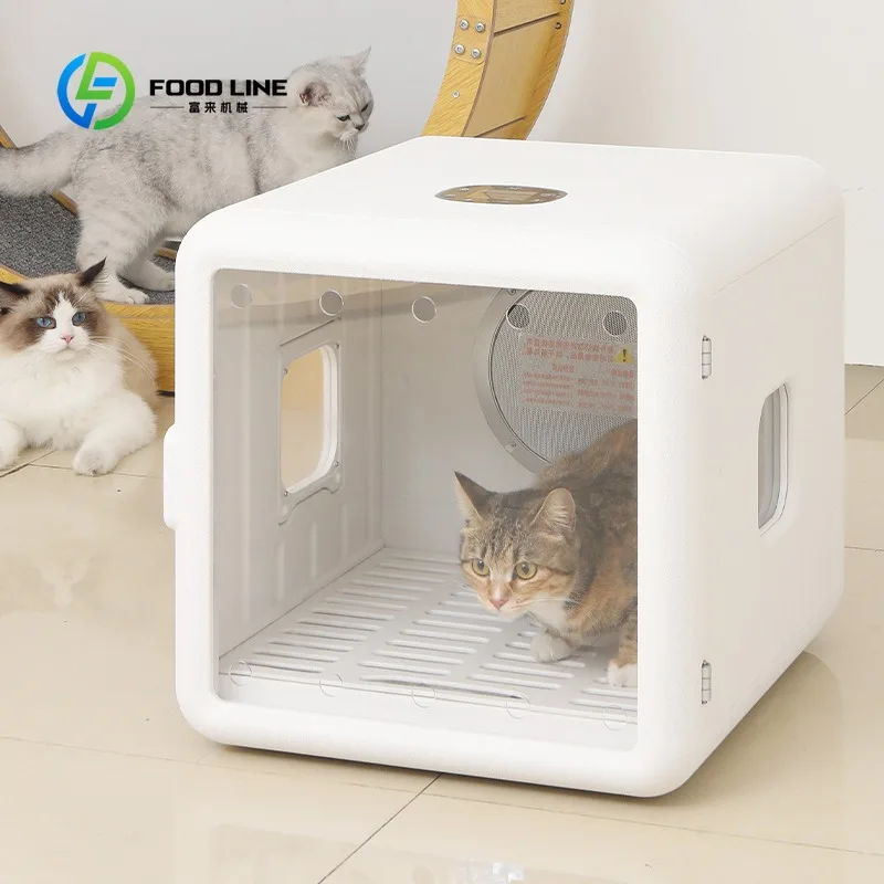 Customized Smart Automatic Eco-Friendly Pet Drying Box for Cats & Dogs Quiet Dryer Fast Drying Big Capacity 65L Multi-Function