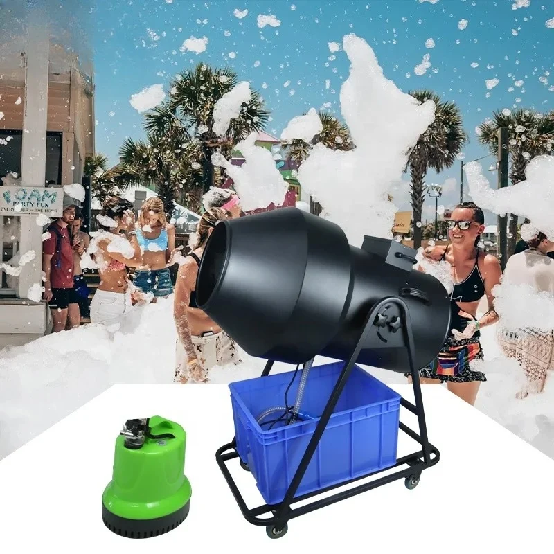 

Portable 2500w Machine Snow Cannon Spray Jet Bubble Foam Machine for Swimming Pool Party