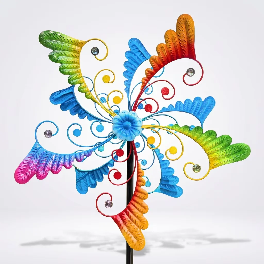 

Outdoor Wind Spinner Metal Angel Windmill Garden Wind Turbine Ornaments Weather Resistant Decorative Yard Artwork