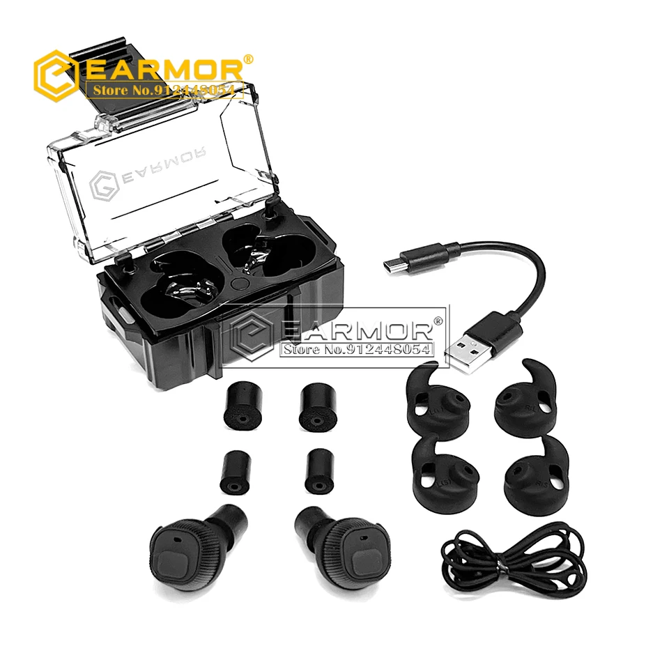 OPSMEN EARMOR M20 Electronic Earplug In Ear Noise clearance NRR22db Tactical Headset for IPSC Shooting Hunting Hearing Protector