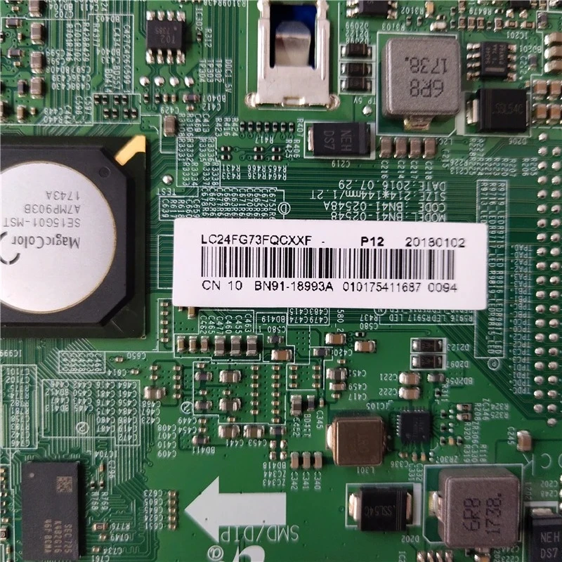 Good test for Samsung C24FG73FQ LC24FG73FQUXEN main board BN91-18993A 18169A LC24FG70FQUXEN motherboard  BN41-02548A C24FG70FQU