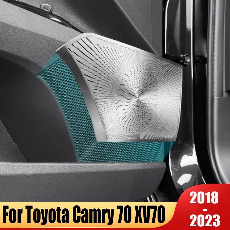 Für Toyota Camry 70 XV70 2018 ~ 2023 Hybrid Auto Vorne Hinten Tür Audio Abdeckung Lautsprecher Horn Rahmen Trim Abdeckung innen Zubehör