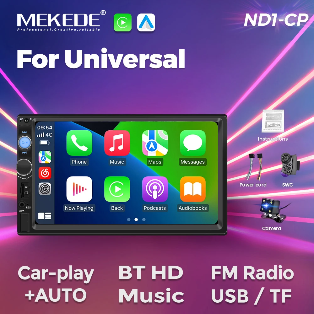 MEKEDE 7 "HD Touchscreen Universal Carplay Auto Radio Multimedia Video MP5 Player Autoradio Stereo Intelligente auto audio system