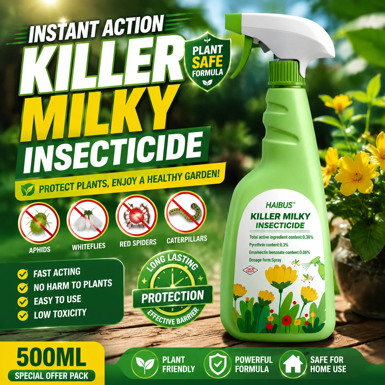 Flower Insecticide Emulsion Household Plant Insecticide Insecticide Insecticide Non toxic Spray