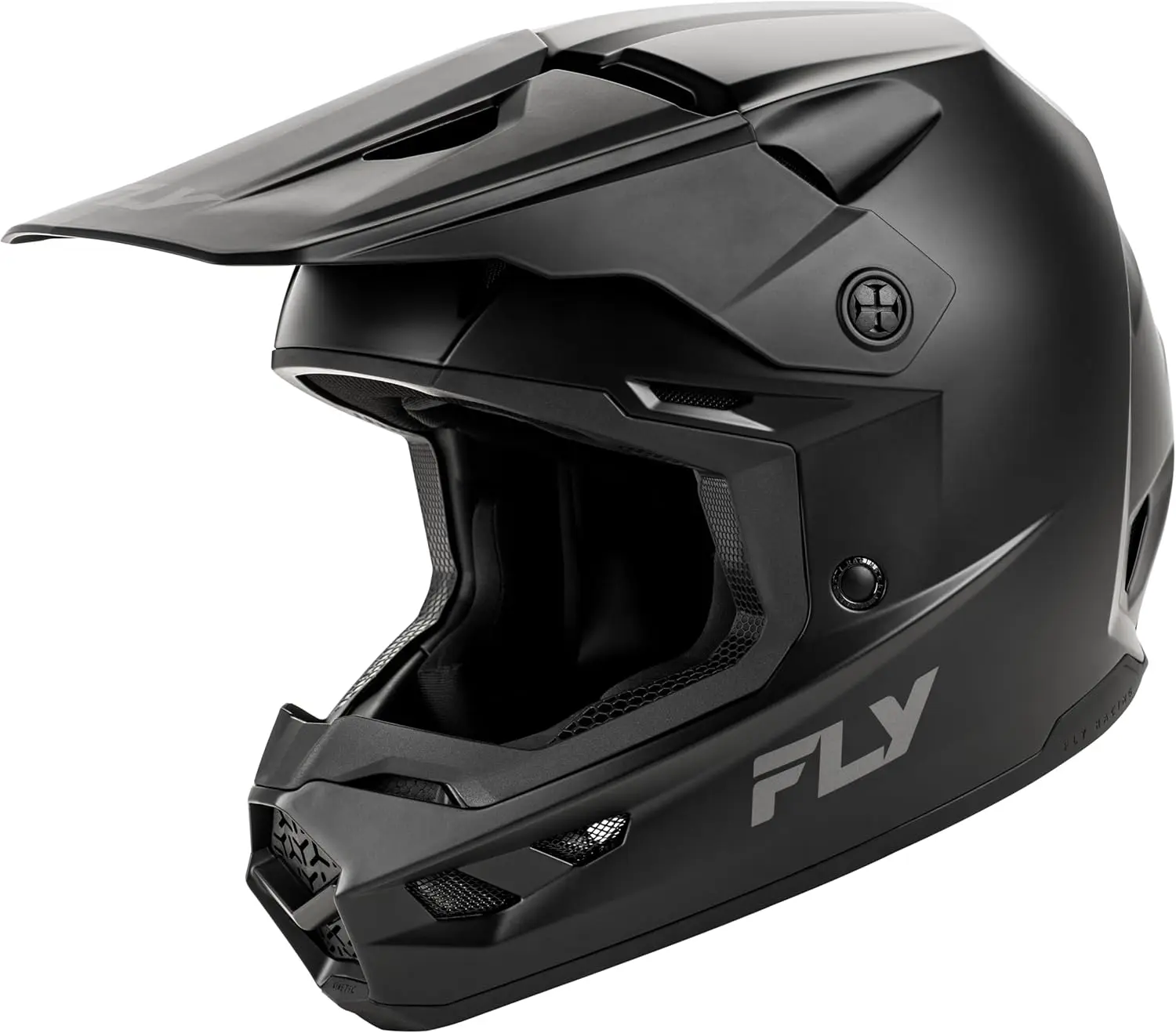 

Adult Kinetic Solid Offroad Helmet (Matte Black, Small)