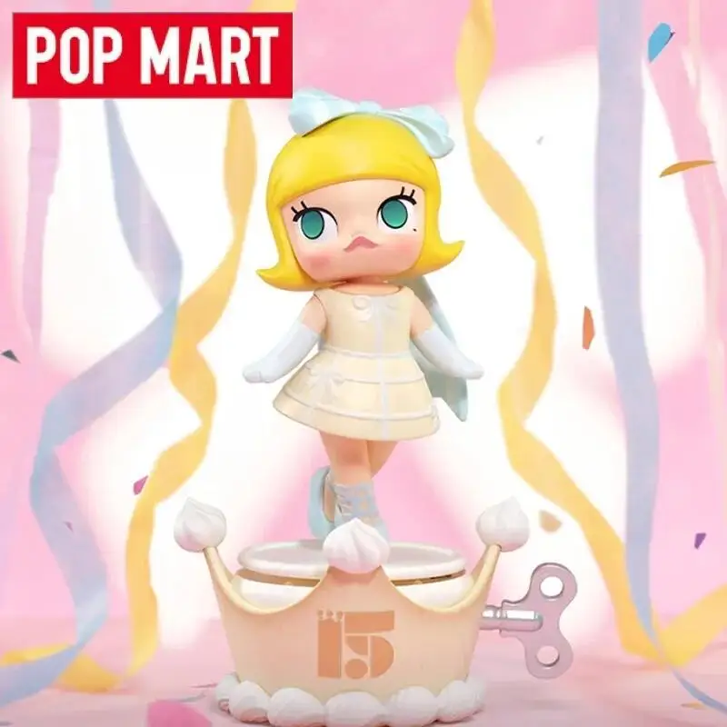 

POP MART Celebrating The Moment POP MART 15TH ANNIVERSARY Series Ornament Figurines Genuine Blind Box Guess Toys Bag Mystery Box