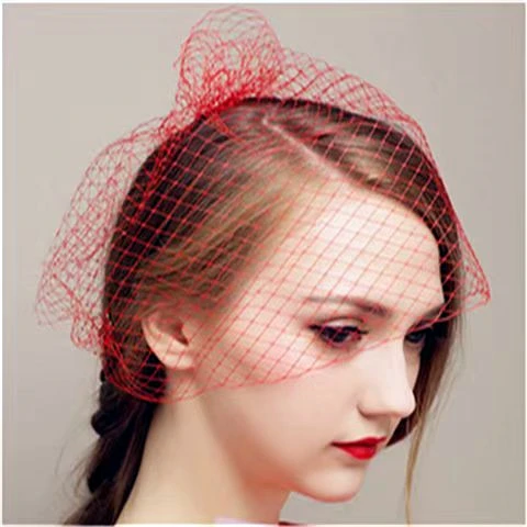 

New White/Black Ivory Bridal Net Birdcage Veils Charming Wedding Veil Hats Halloween Hats Fascinator Face Veils