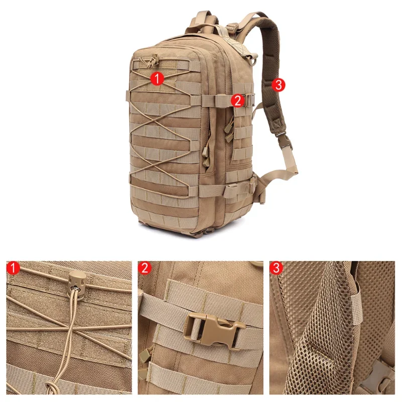 Live Cs Outdoor Sports Tactical Backpack Fan Camouflage Backpack Large Capacity Bag Travel Mountaineering Sports Bag