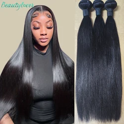 12A Straight Human Hair Bundles 40 Inch Bundles Human Hair Extensions Raw Hair Bundles 1/3/4 Brazilian Hair Bundles Human Hair