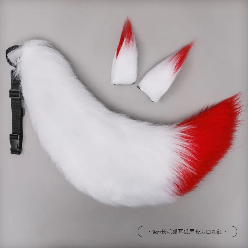 Handmade Fox Ear Tail Acc Cosplay Costumes Props Headwear Women Sexy Beast Ear Tail Suit Accessories